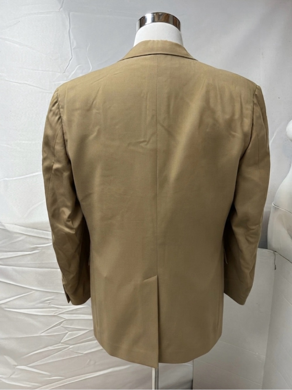 Hart Schaffner Marx Vintage Men's 44R Blazer 39x30 Pants Vest Tan 3-Piece Suit - Picture 6 of 11